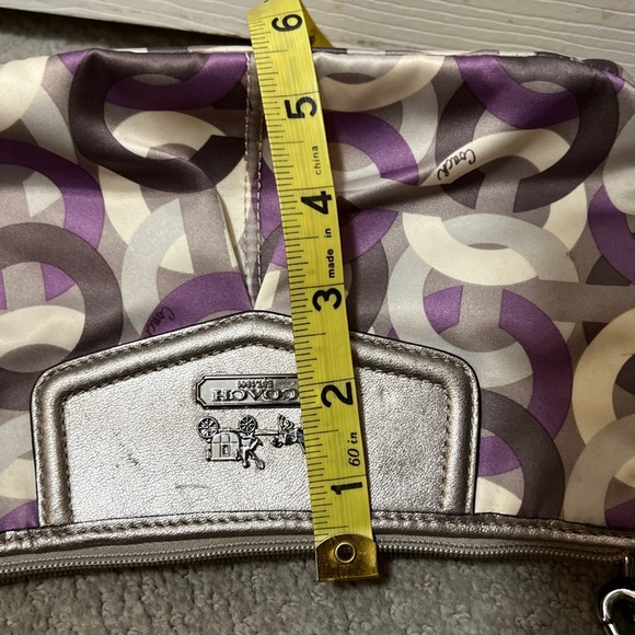 Coach 43315 Madison Sabrina Scarf Print Optic Chainlink Mini Shoulder Bag - Picture 13 of 13